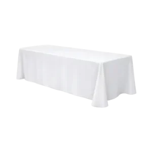 White Rectangular Tablecloth Hire