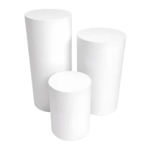 Set of 3 Cake Plinth (White) Hire
