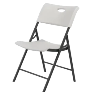 White Heavy Duty Folding Chair Hire