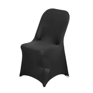 Black Folding Chair Cover Hire